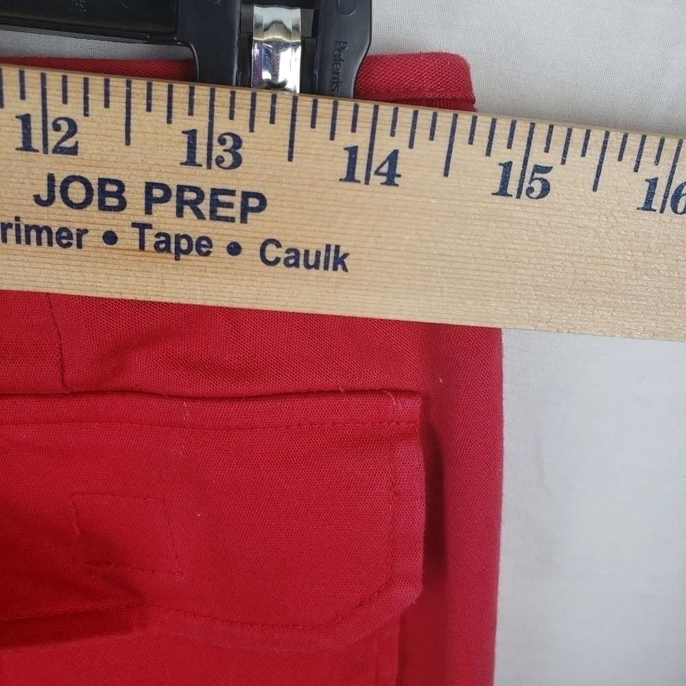 No Boundaries Stretch Y2K Red Capri Pants with DrawString Sz 11